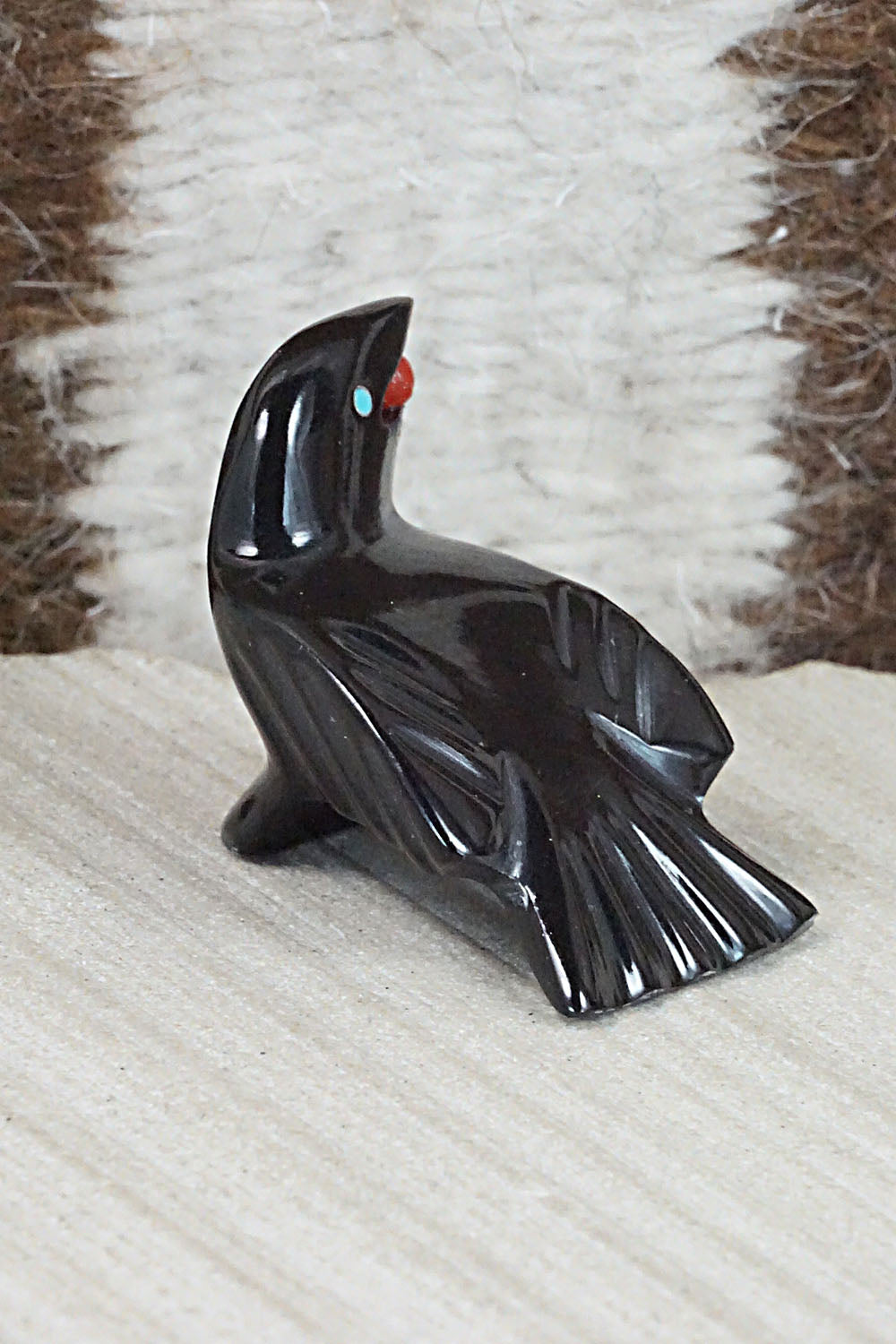 Crow Zuni Fetish Carving - Calvert Bowannie