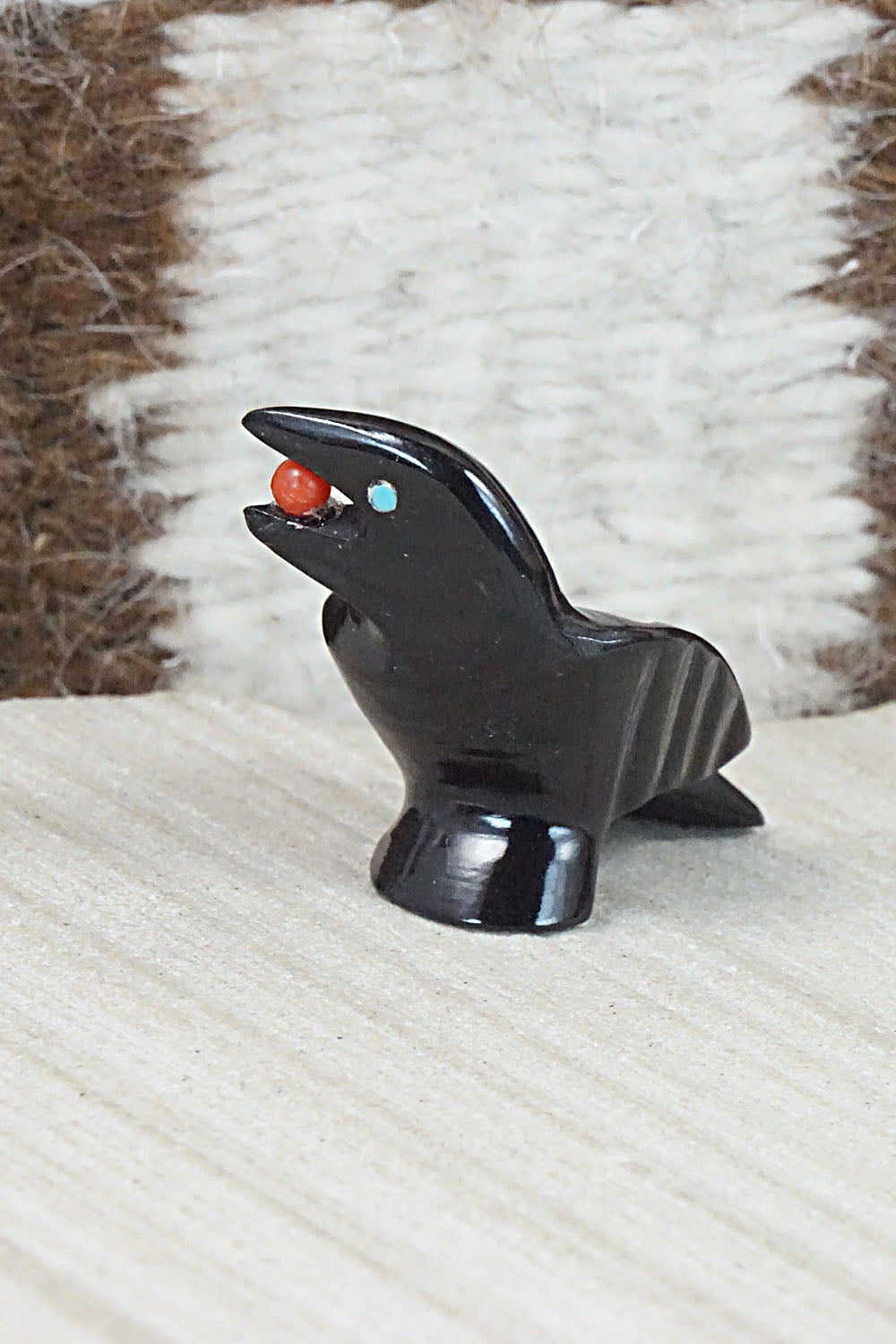 Crow Zuni Fetish Carving - Calvert Bowannie