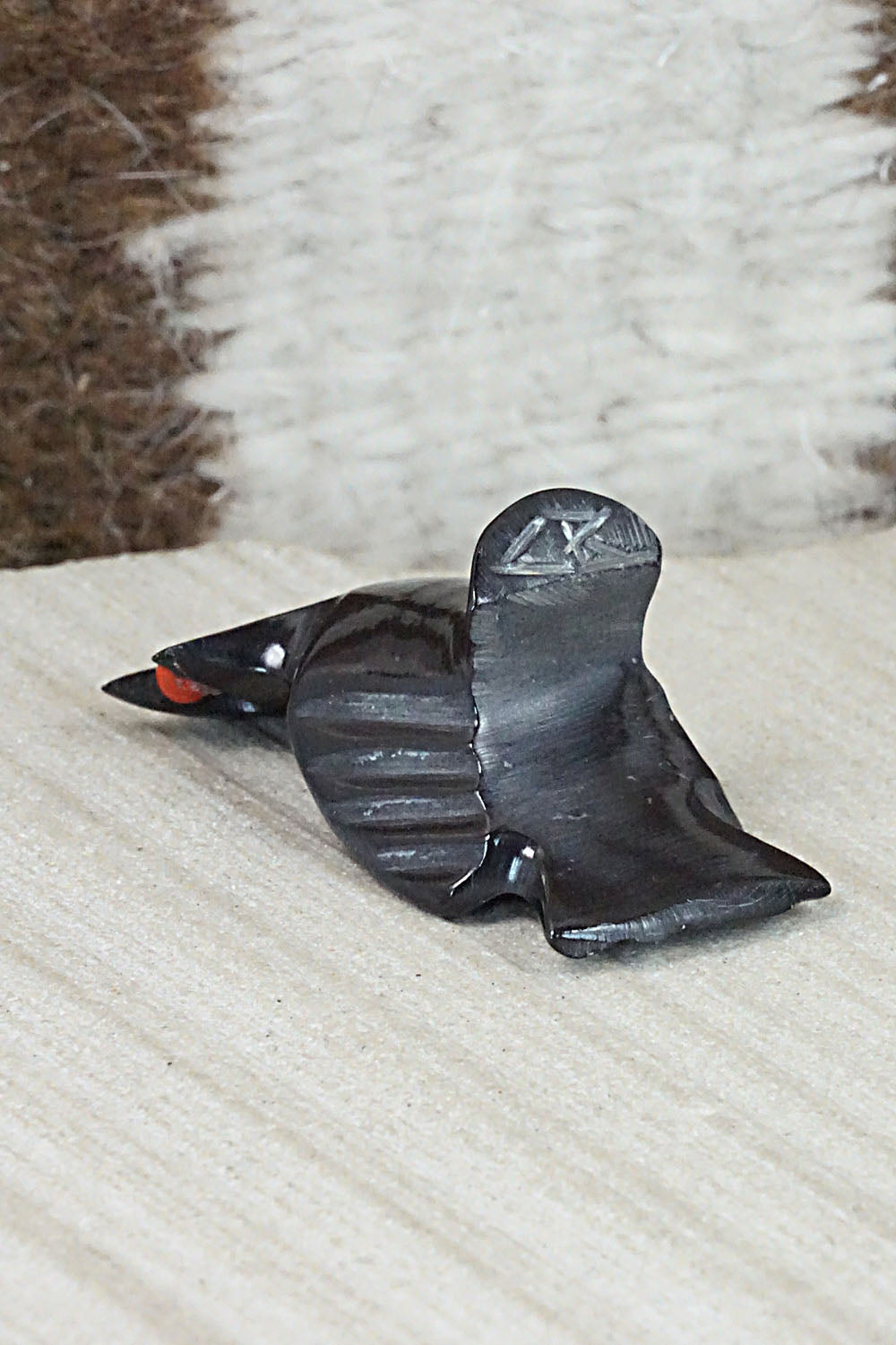 Crow Zuni Fetish Carving - Calvert Bowannie