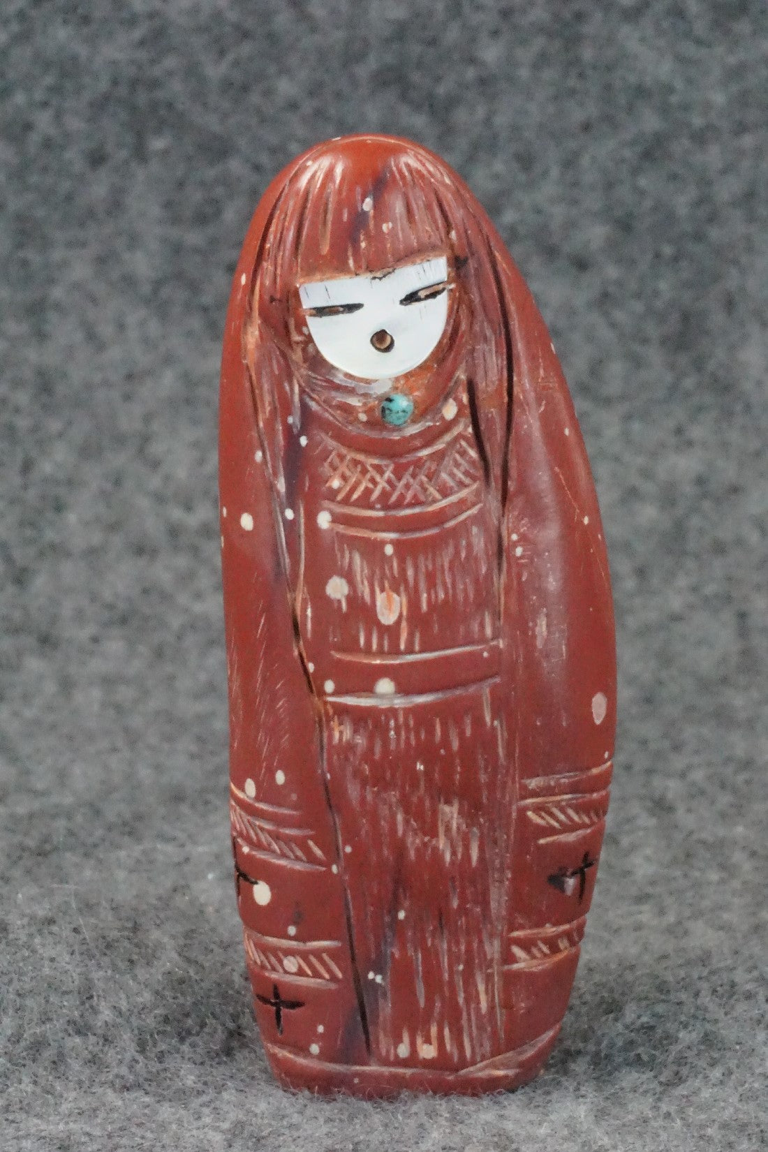 Corn Maiden Zuni Fetish Carving - Faye Quandelacy