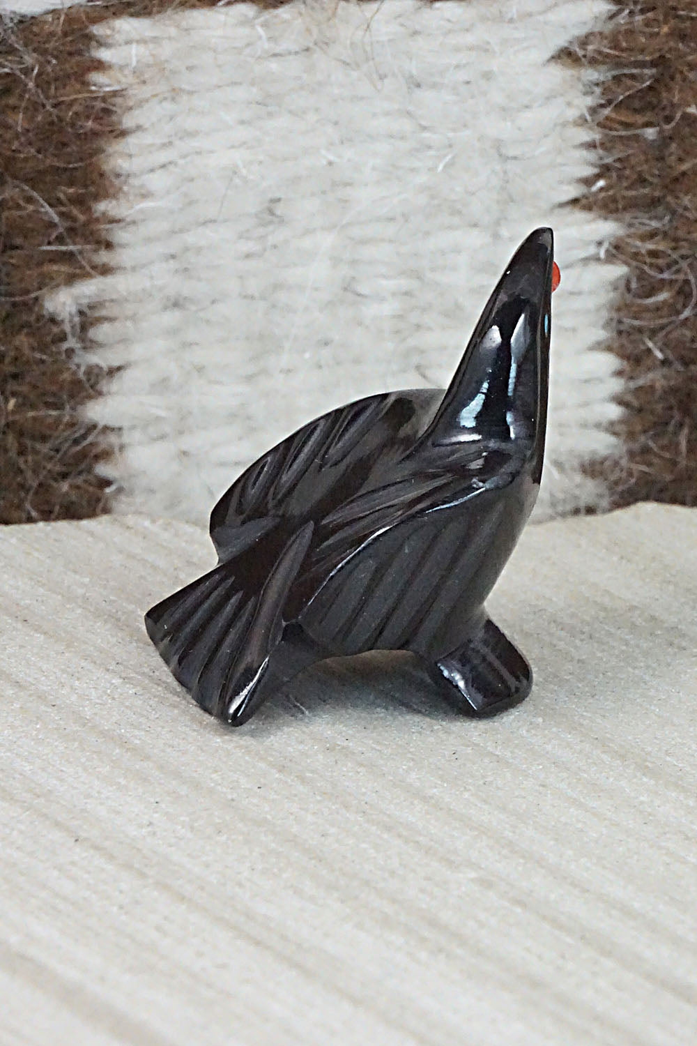 Crow Zuni Fetish Carving - Calvert Bowannie