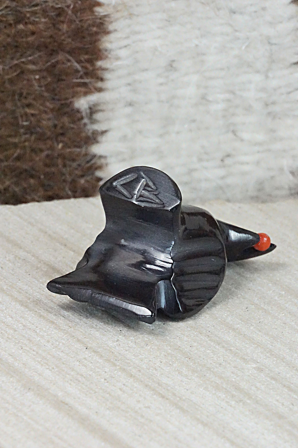 Crow Zuni Fetish Carving - Calvert Bowannie