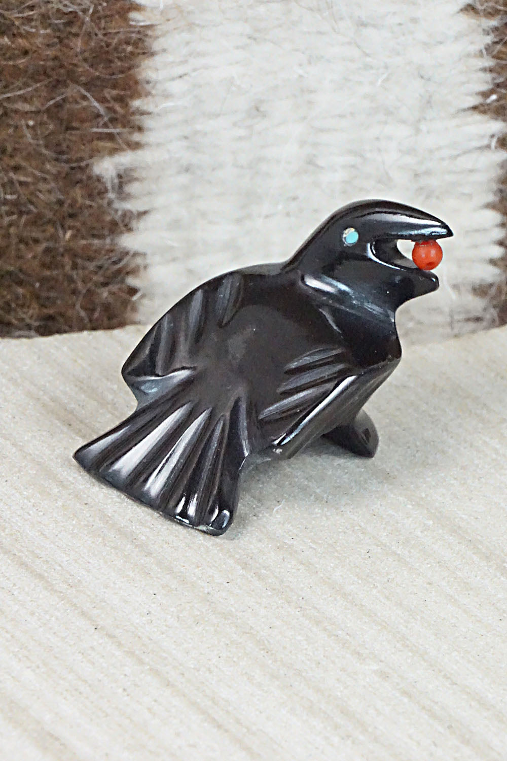 Crow Zuni Fetish Carving - Calvert Bowannie