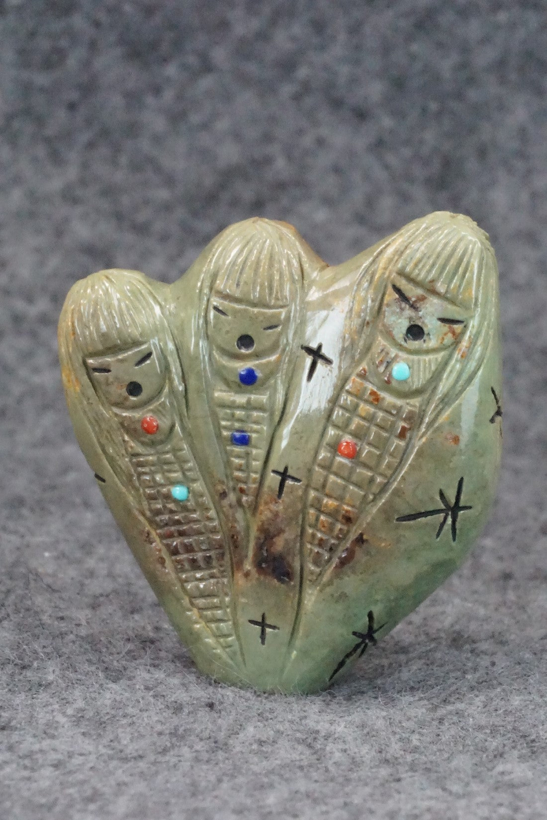 Corn Maiden Zuni Fetish Carving - Sandra Quandelacy