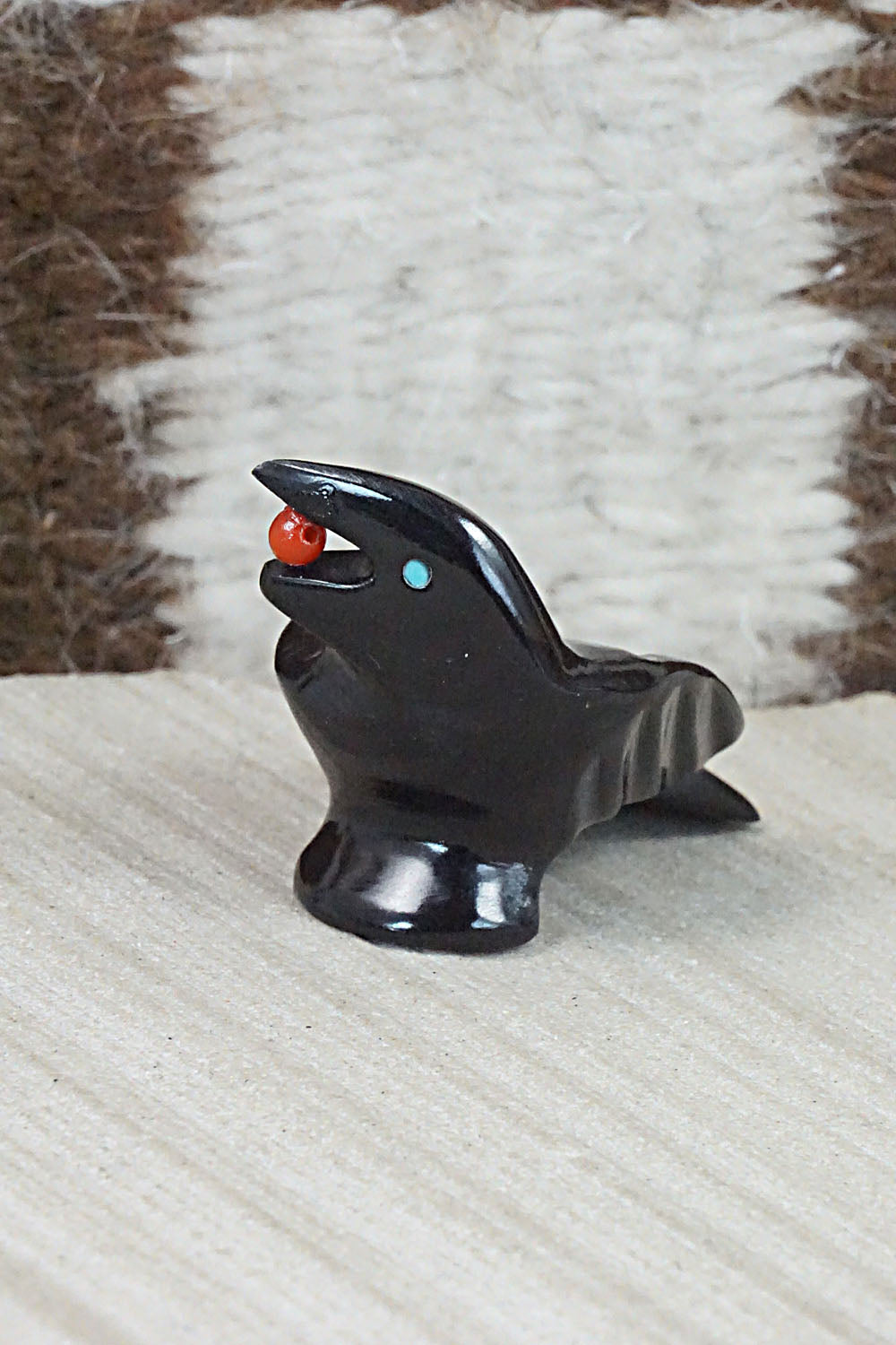 Crow Zuni Fetish Carving - Calvert Bowannie