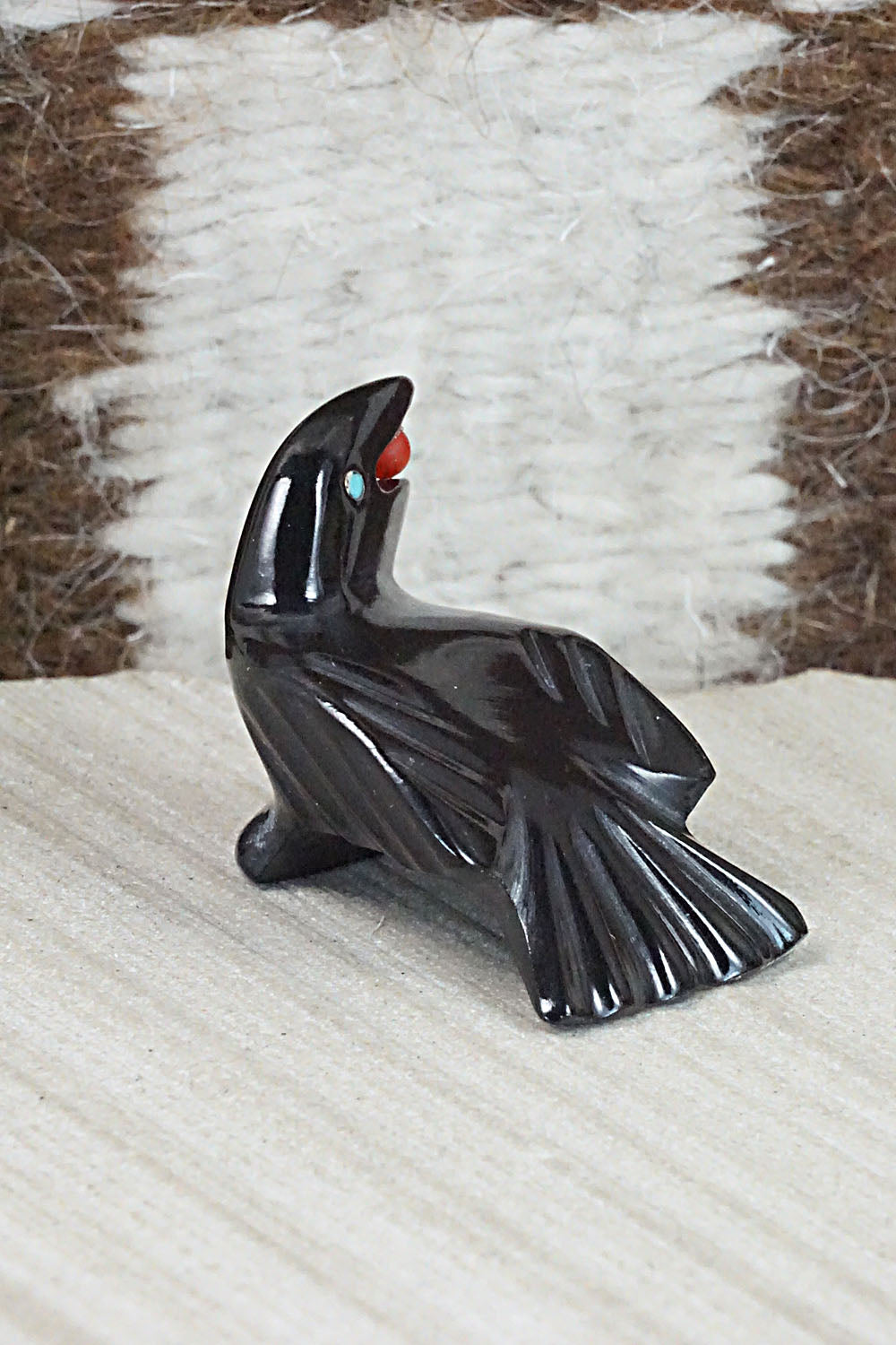 Crow Zuni Fetish Carving - Calvert Bowannie