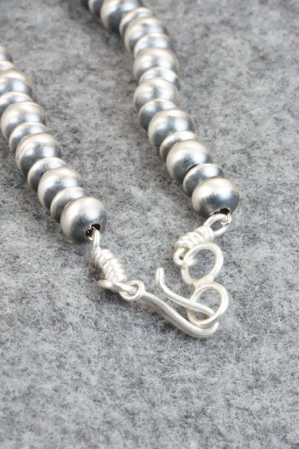 Sterling Silver Navajo Pearl Necklace - Jan Mariano
