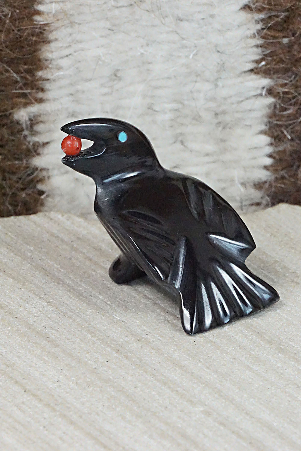 Crow Zuni Fetish Carving - Calvert Bowannie