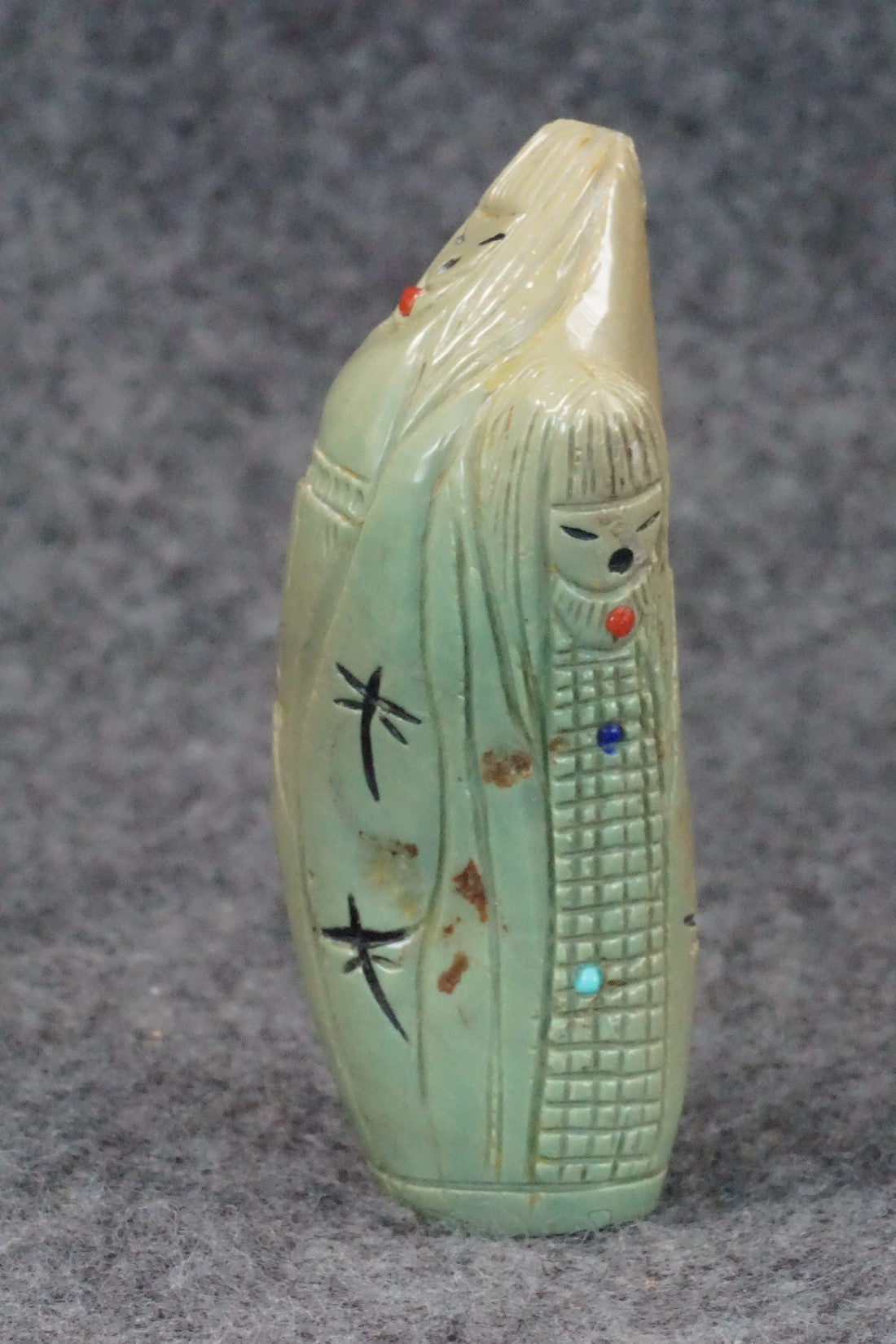 Corn Maiden Zuni Fetish Carving - Sandra Quandelacy
