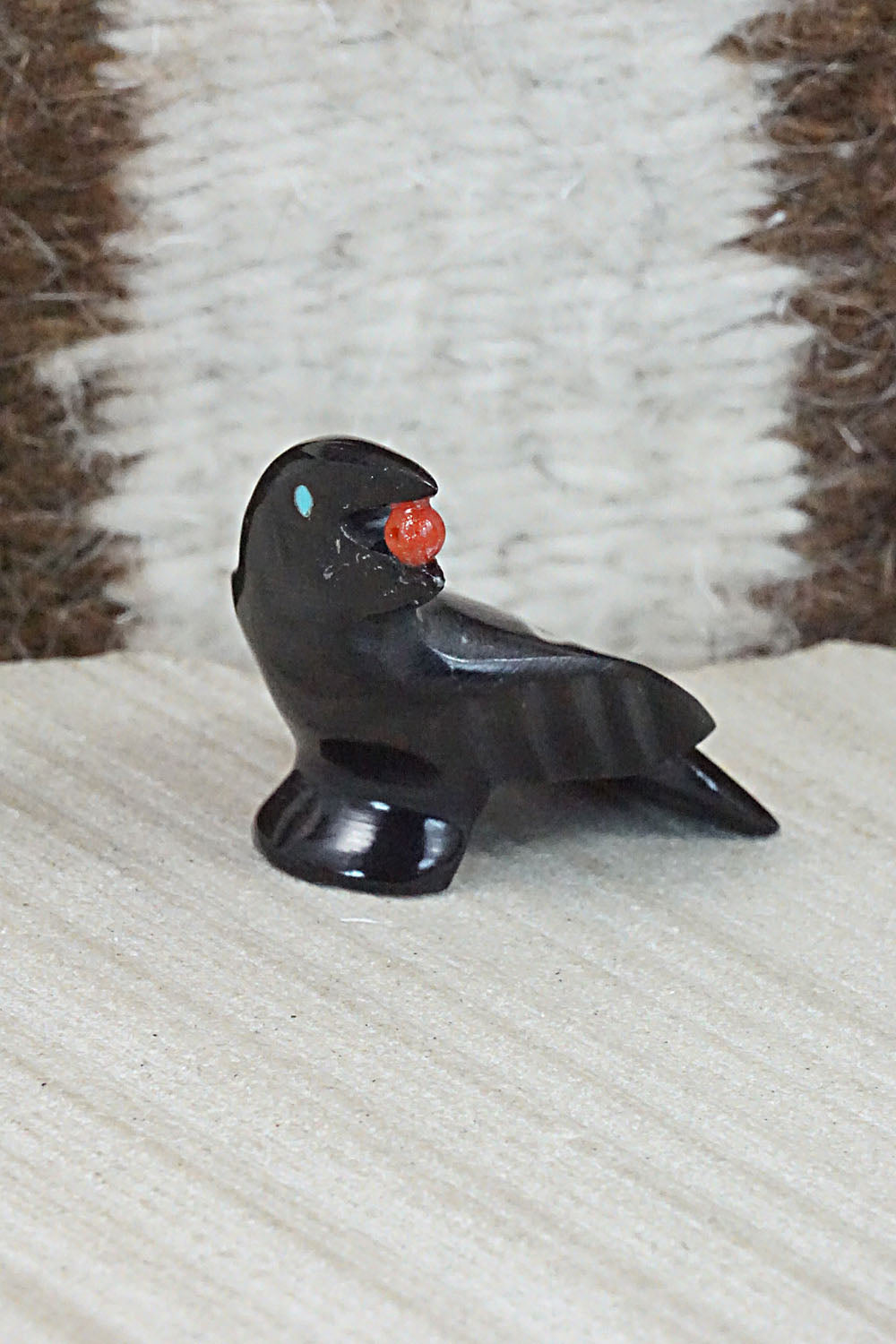 Crow Zuni Fetish Carving - Calvert Bowannie