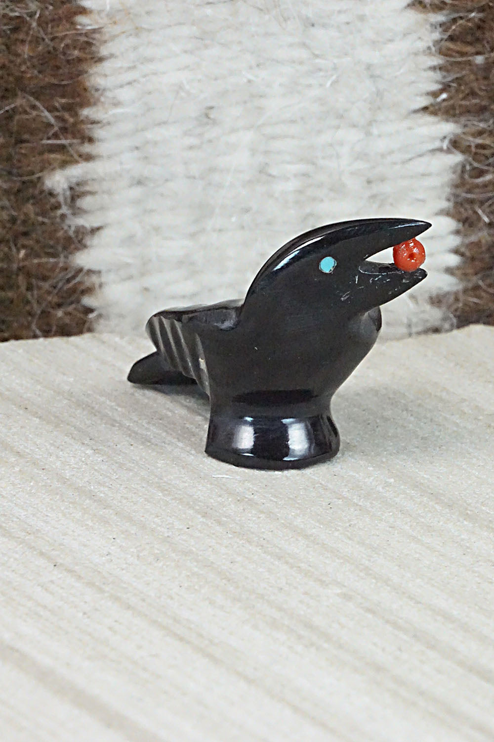 Crow Zuni Fetish Carving - Calvert Bowannie