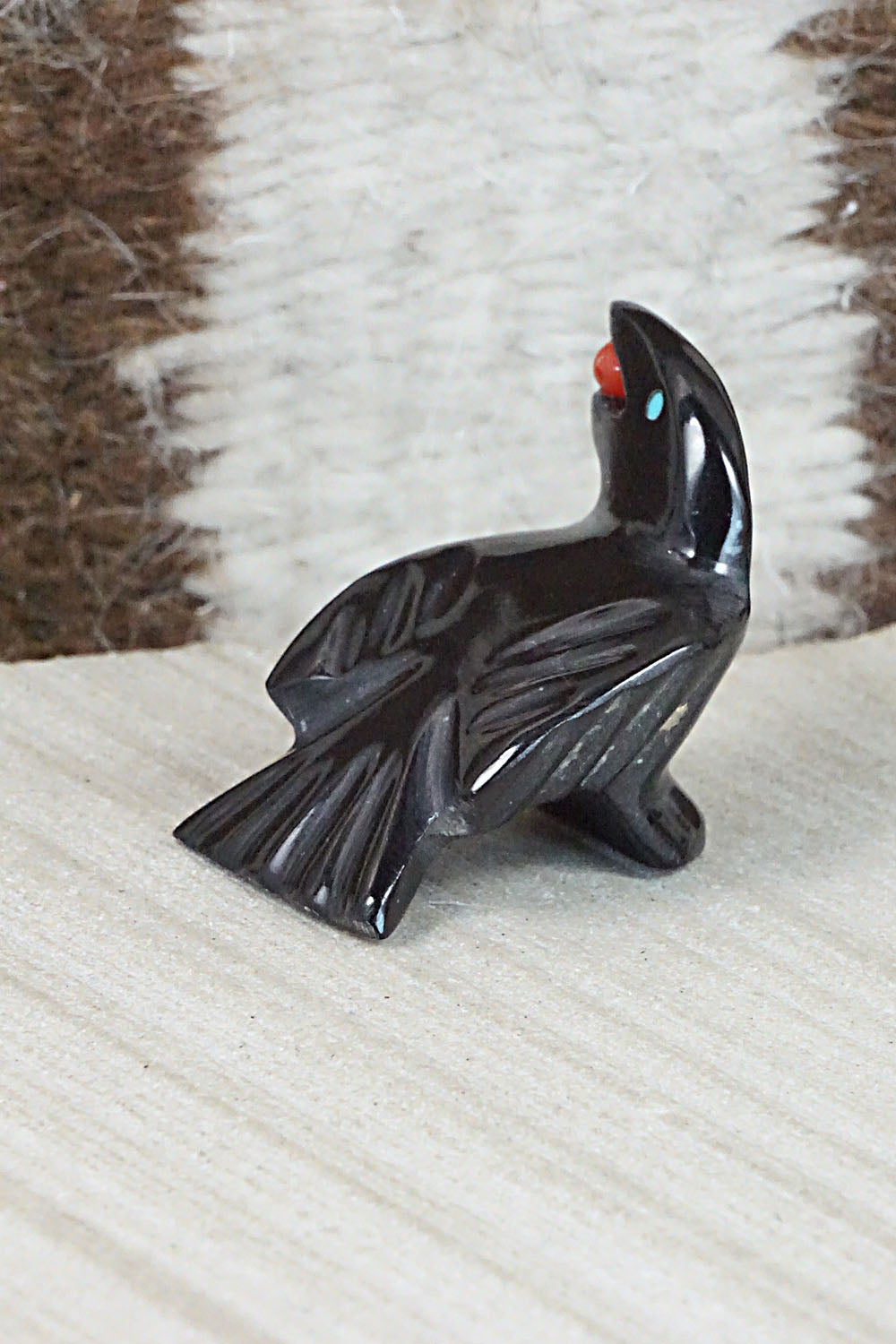 Crow Zuni Fetish Carving - Calvert Bowannie
