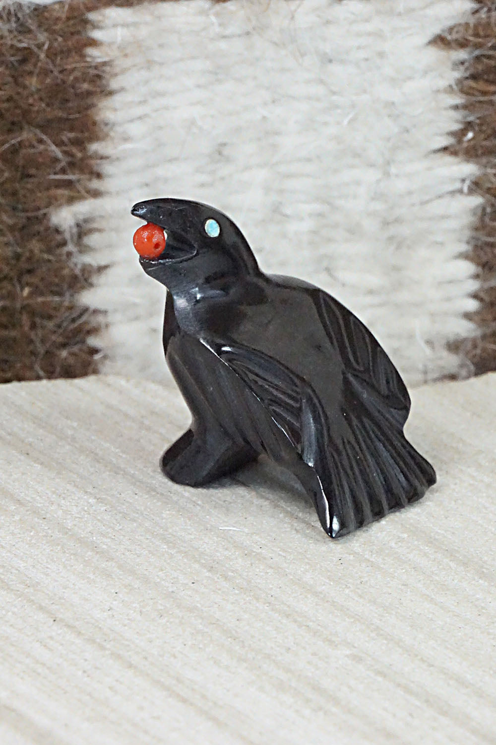 Crow Zuni Fetish Carving - Calvert Bowannie