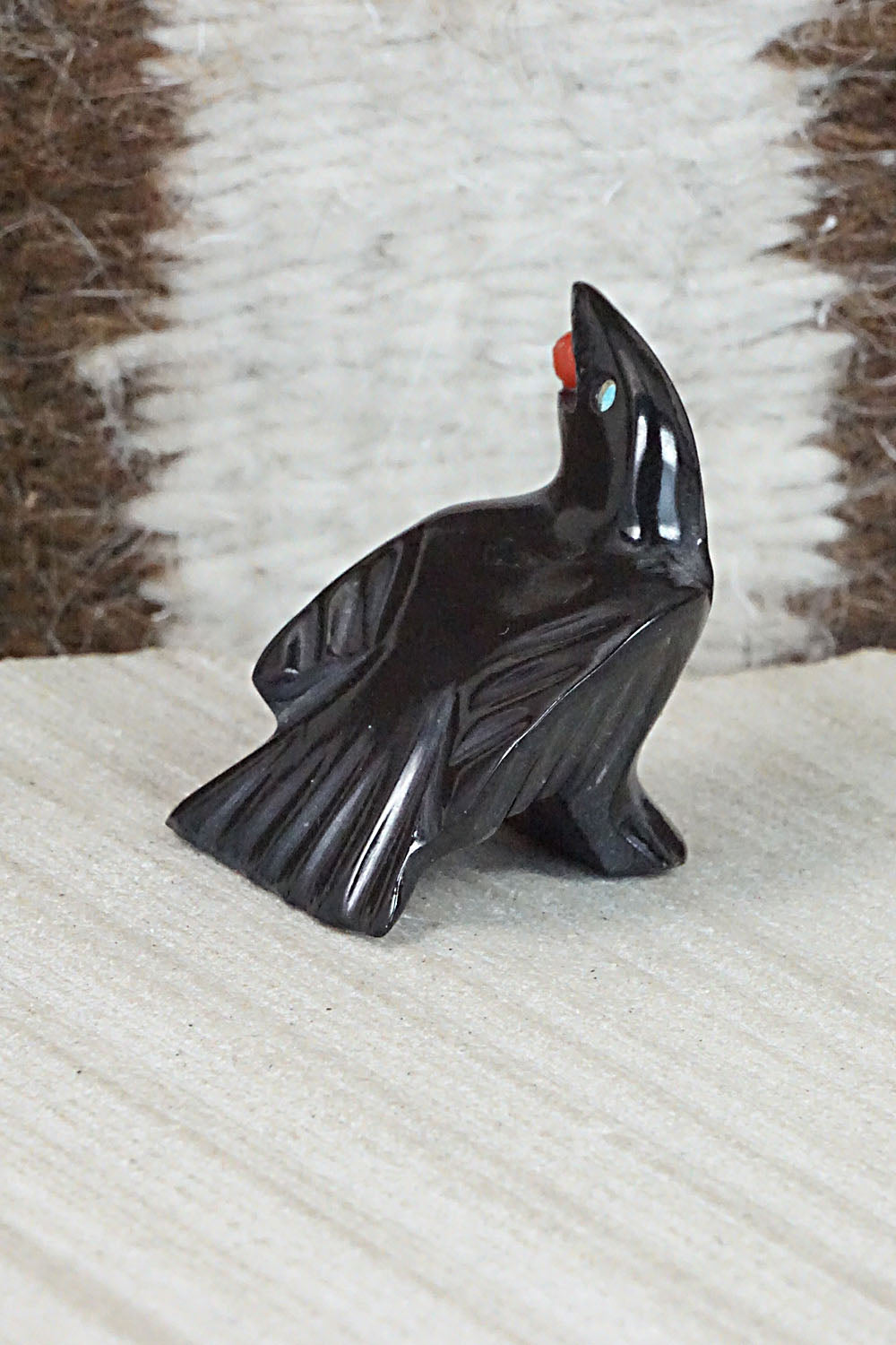 Crow Zuni Fetish Carving - Calvert Bowannie