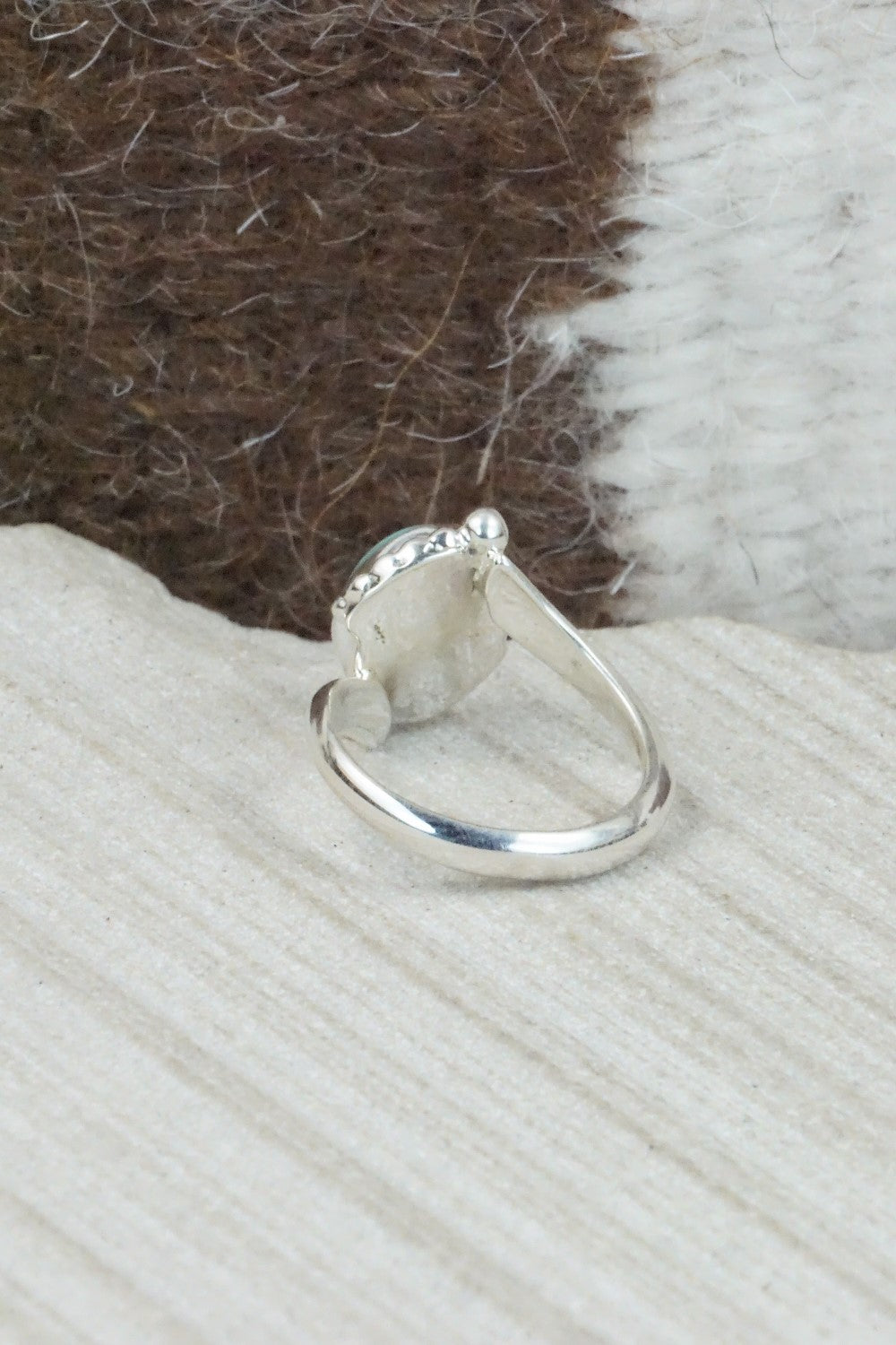 Turquoise & Sterling Silver Ring - Roberta Begay - Size 5