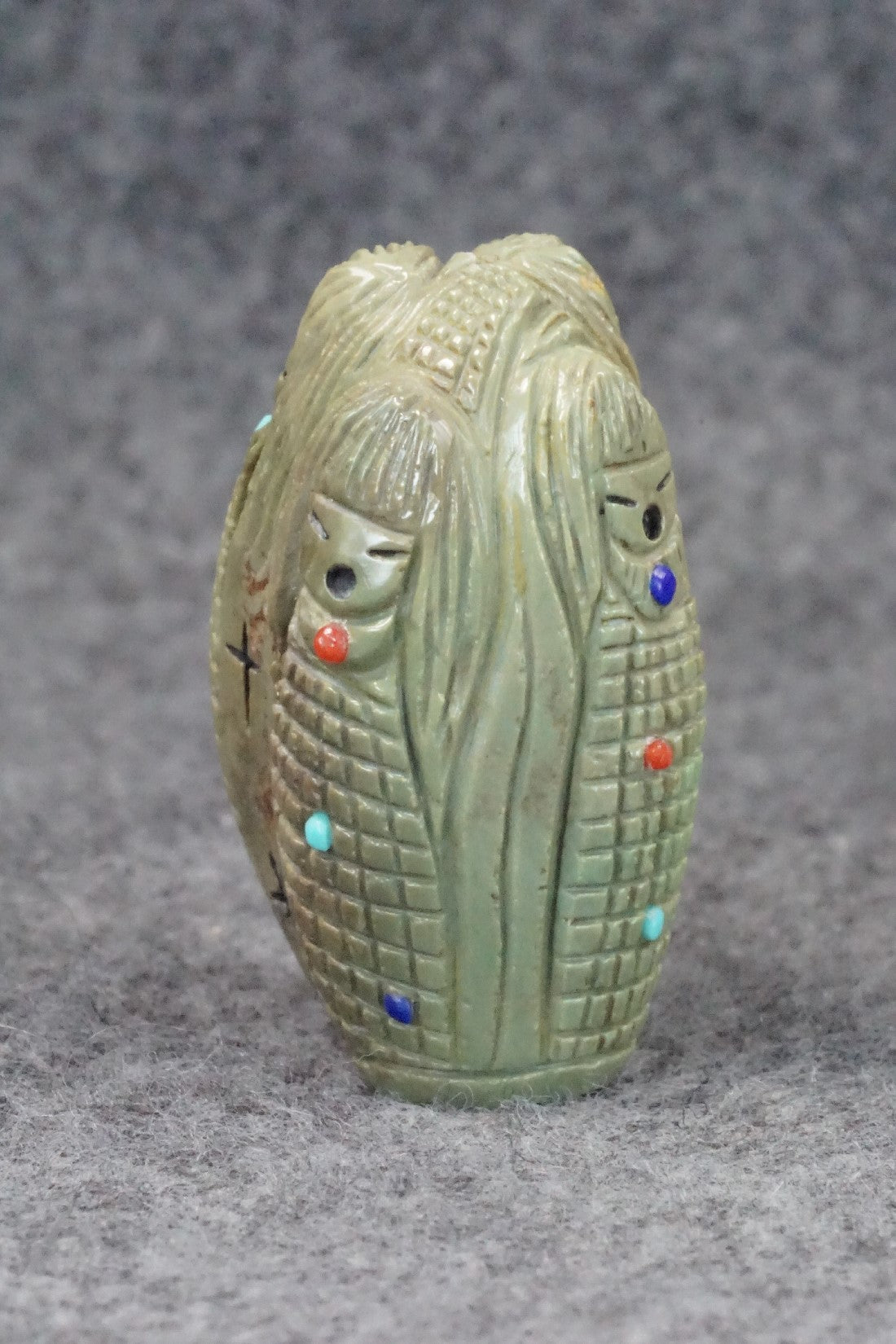 Corn Maiden Zuni Fetish Carving - Sandra Quandelacy