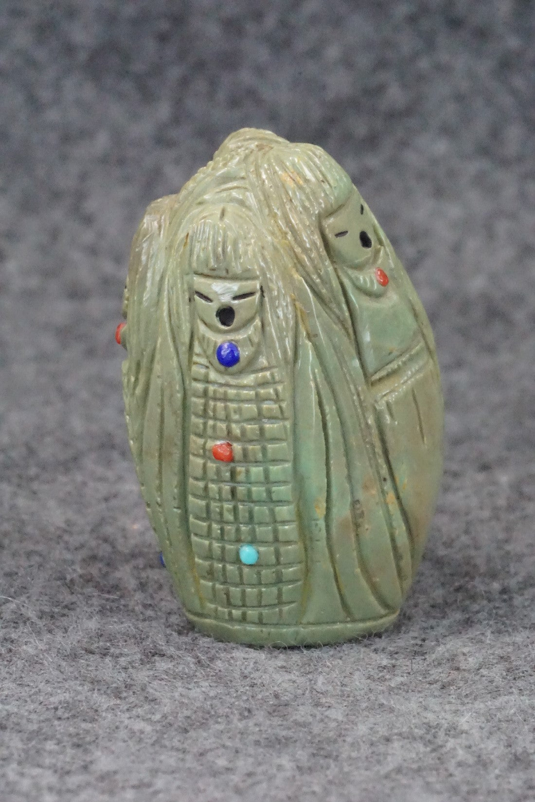 Corn Maiden Zuni Fetish Carving - Sandra Quandelacy
