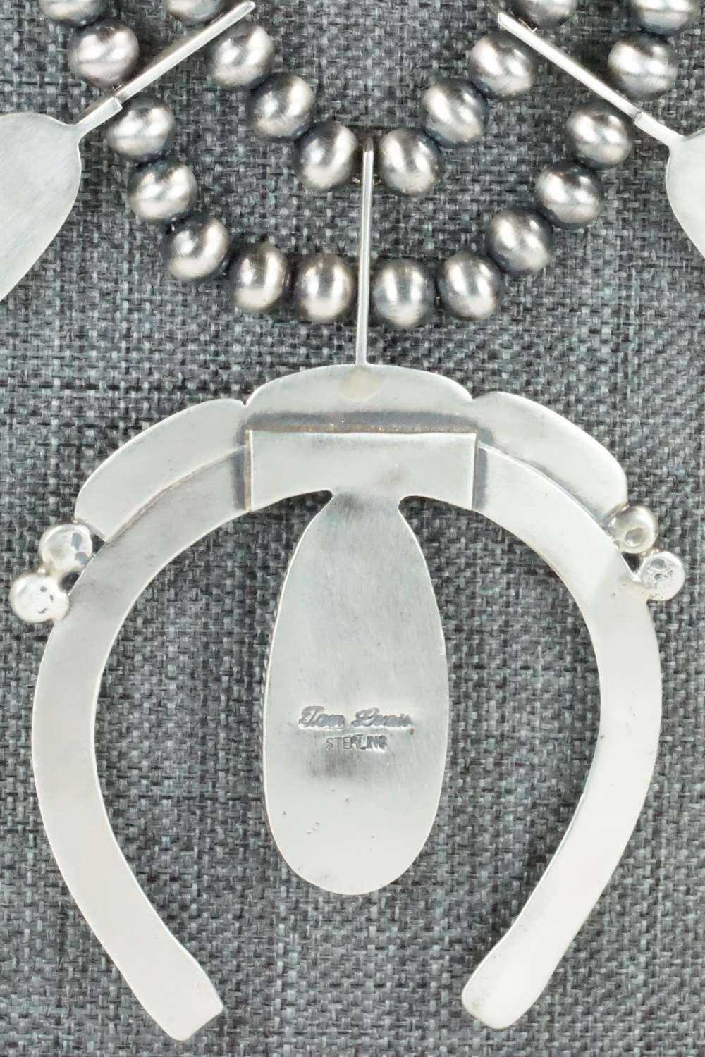 Turquoise & Sterling Silver Squash Blossom Set - Tom Lewis