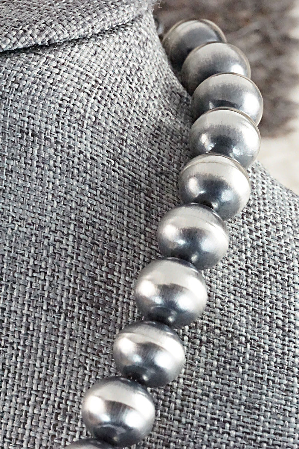 Sterling Silver Navajo Pearl Necklace - Tonisha Haley