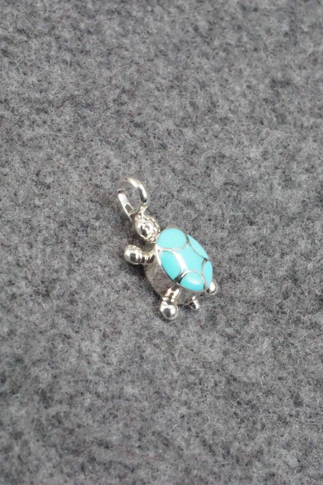 Turquoise & Sterling Silver Pendant - Amielda Peynetsa