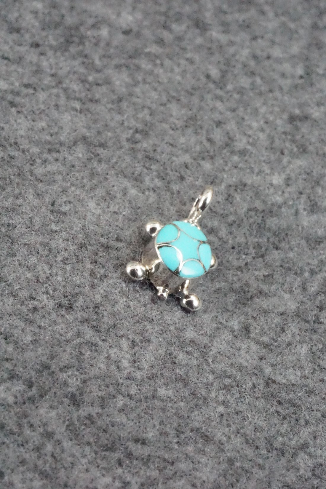 Turquoise & Sterling Silver Pendant - Amielda Peynetsa