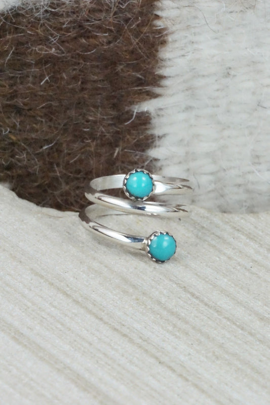 Turquoise & Sterling Silver Ring - Yolanda Skeets - Size 6.5