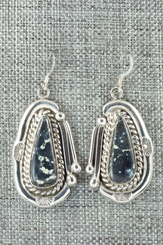 Variscite & Sterling Silver Earrings - Samuel Yellowhair