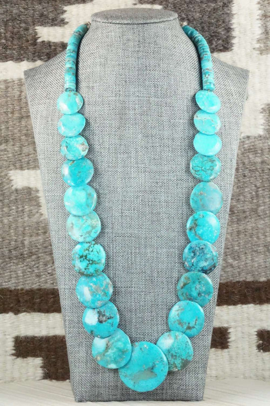 Turquoise & Sterling Silver Necklace - Joann Garcia