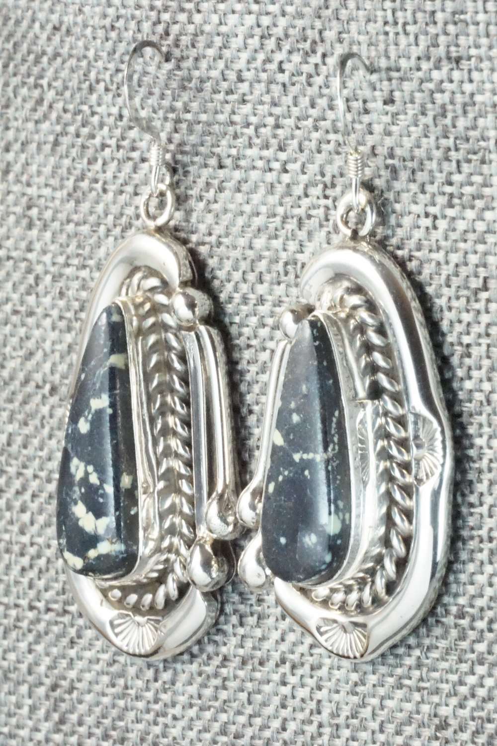 Variscite & Sterling Silver Earrings - Samuel Yellowhair