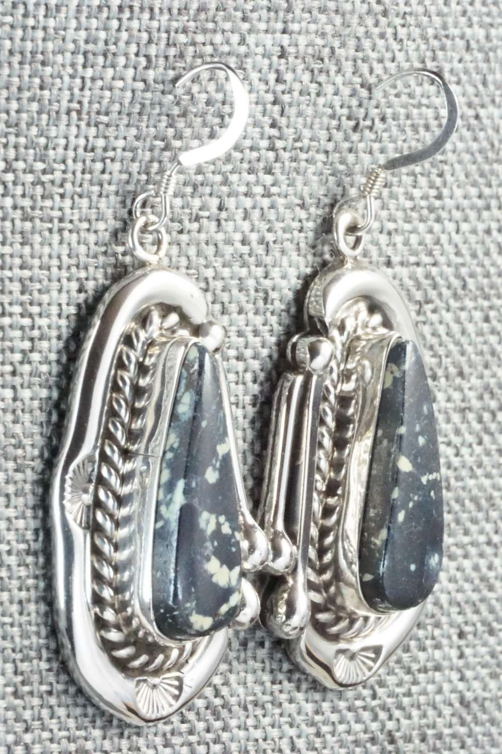 Variscite & Sterling Silver Earrings - Samuel Yellowhair