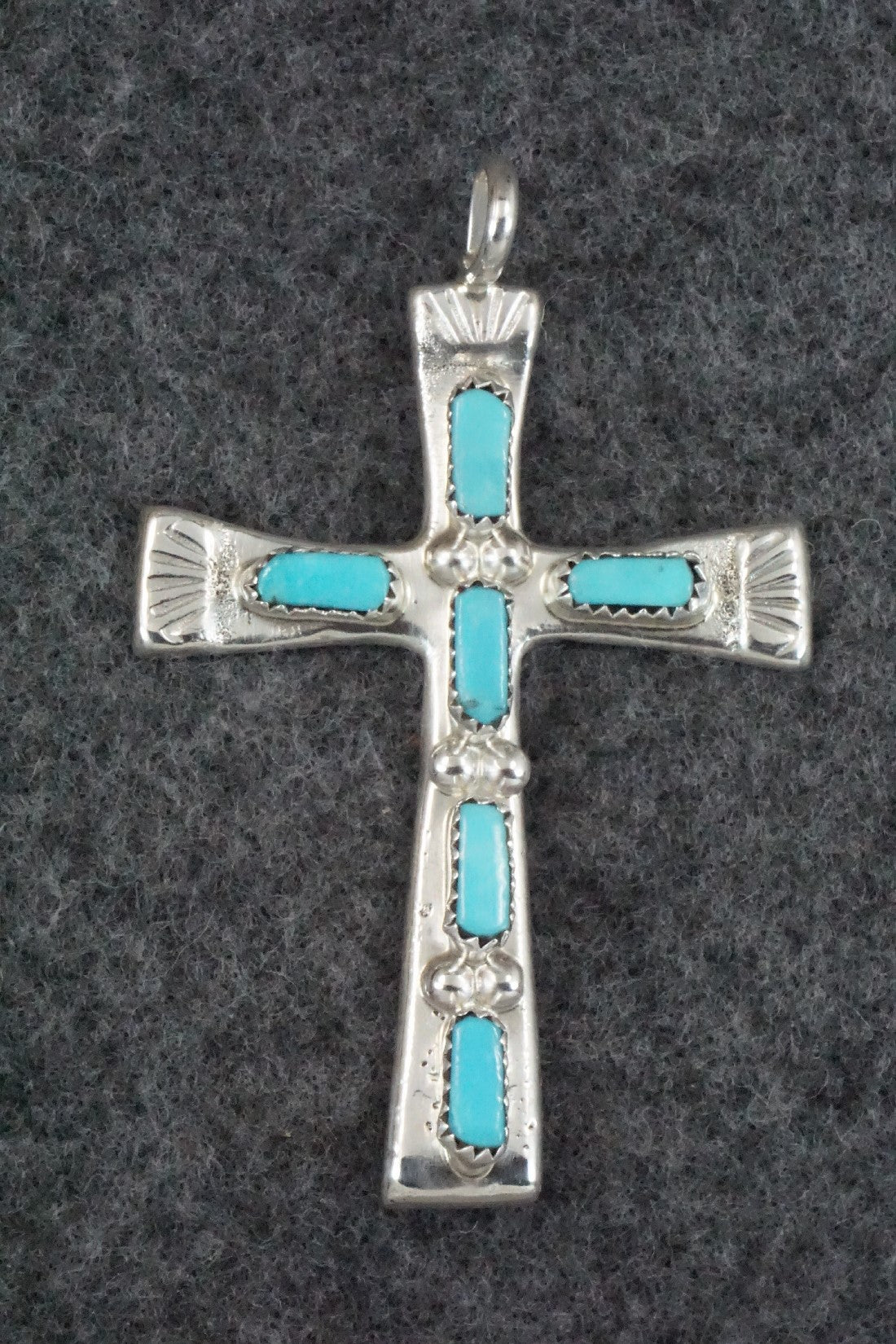 Turquoise & Sterling Silver Pendant - Verona Quam