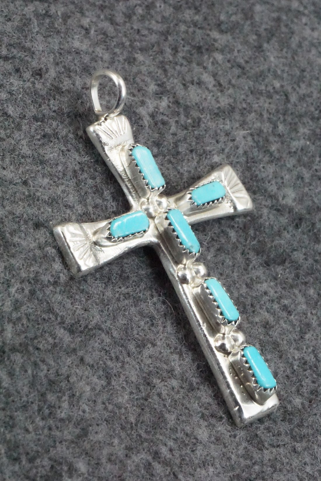 Turquoise & Sterling Silver Pendant - Verona Quam