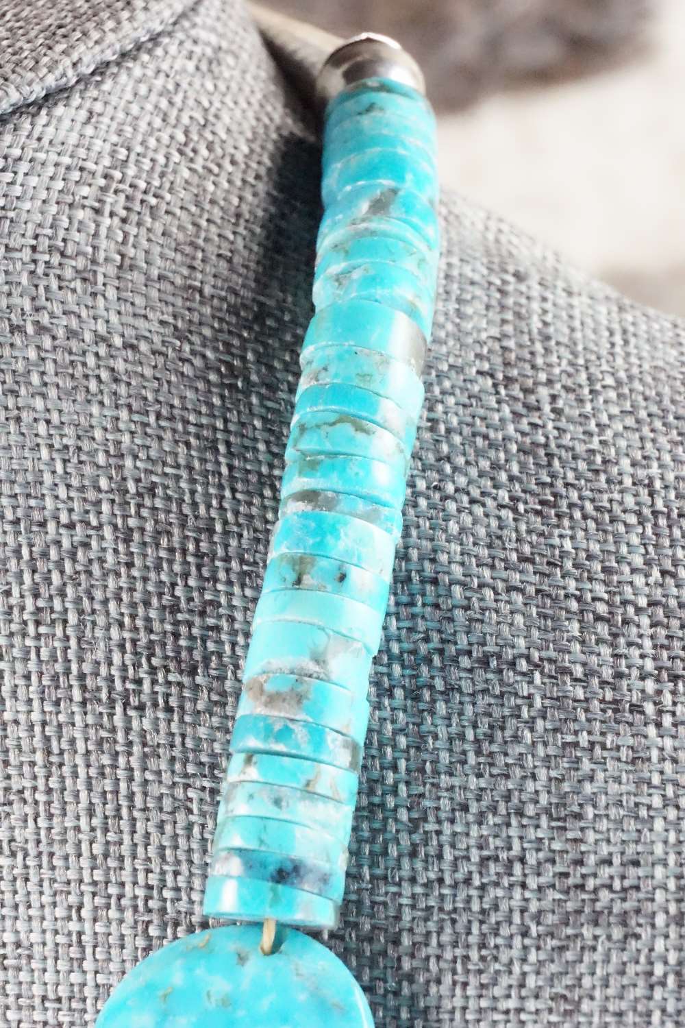 Turquoise & Sterling Silver Necklace - Joann Garcia