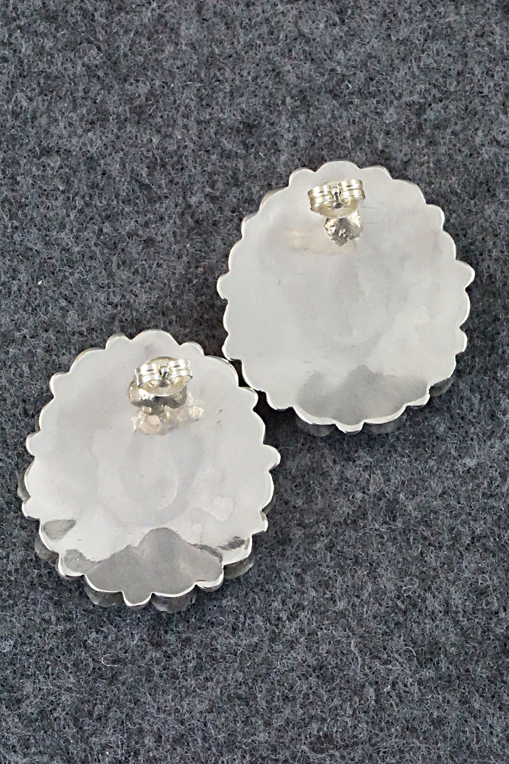 Turquoise & Sterling Silver Earrings - Eunise Wilson