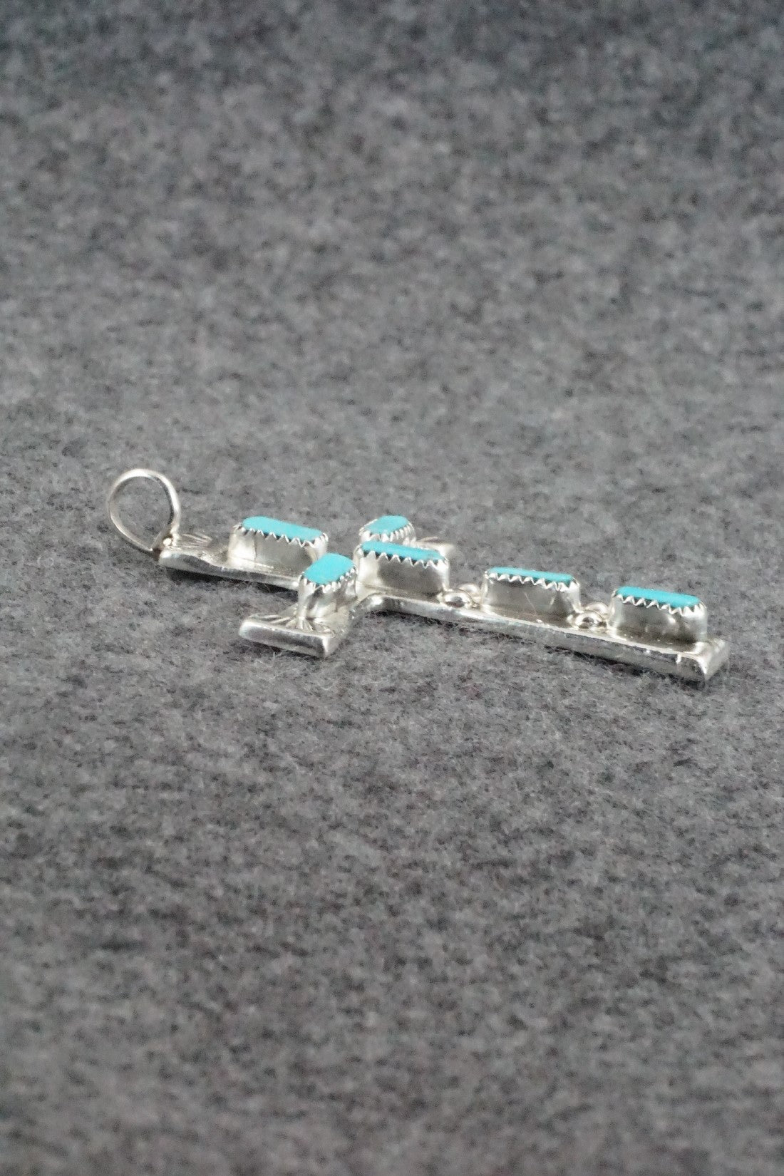 Turquoise & Sterling Silver Pendant - Verona Quam