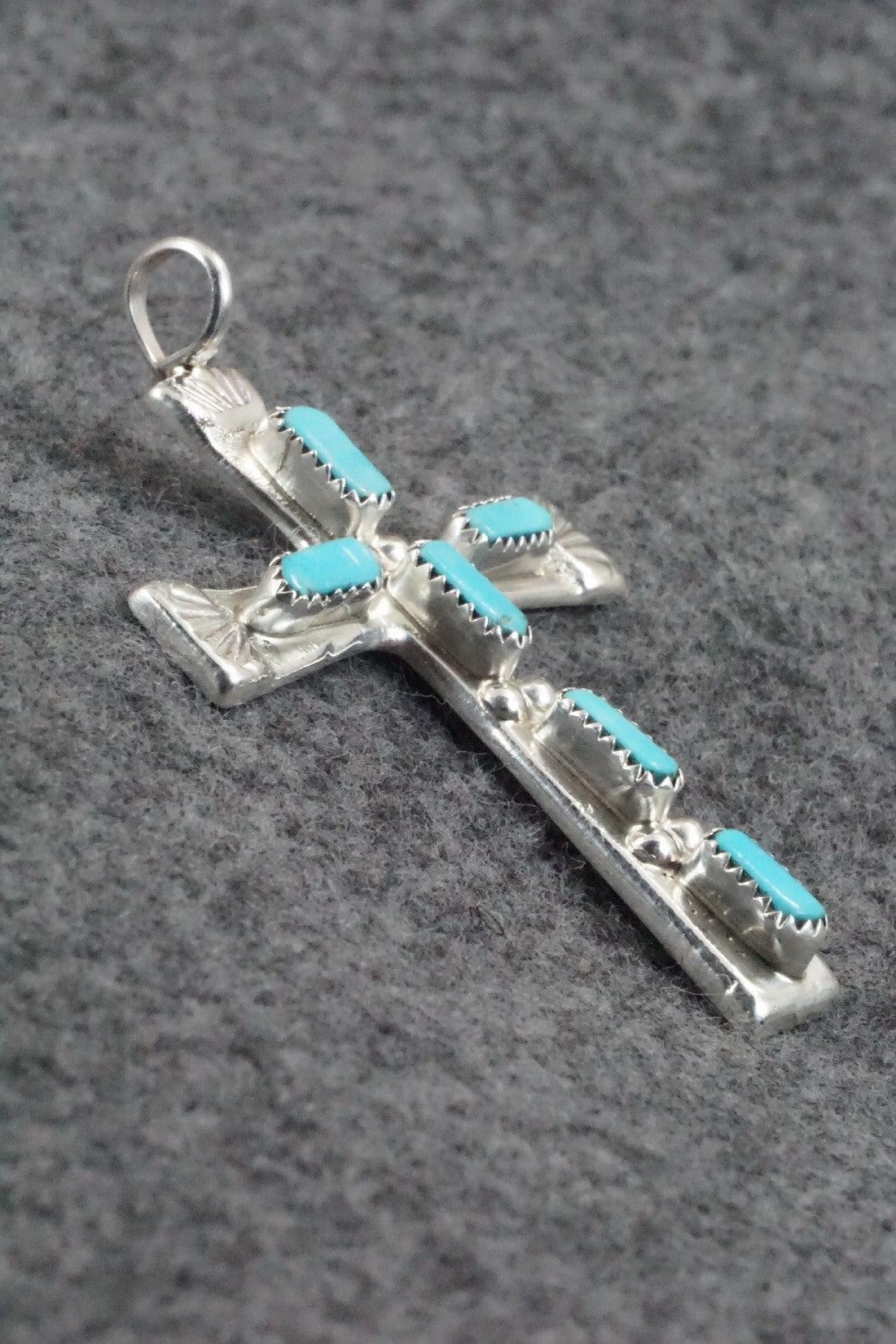 Turquoise & Sterling Silver Pendant - Verona Quam