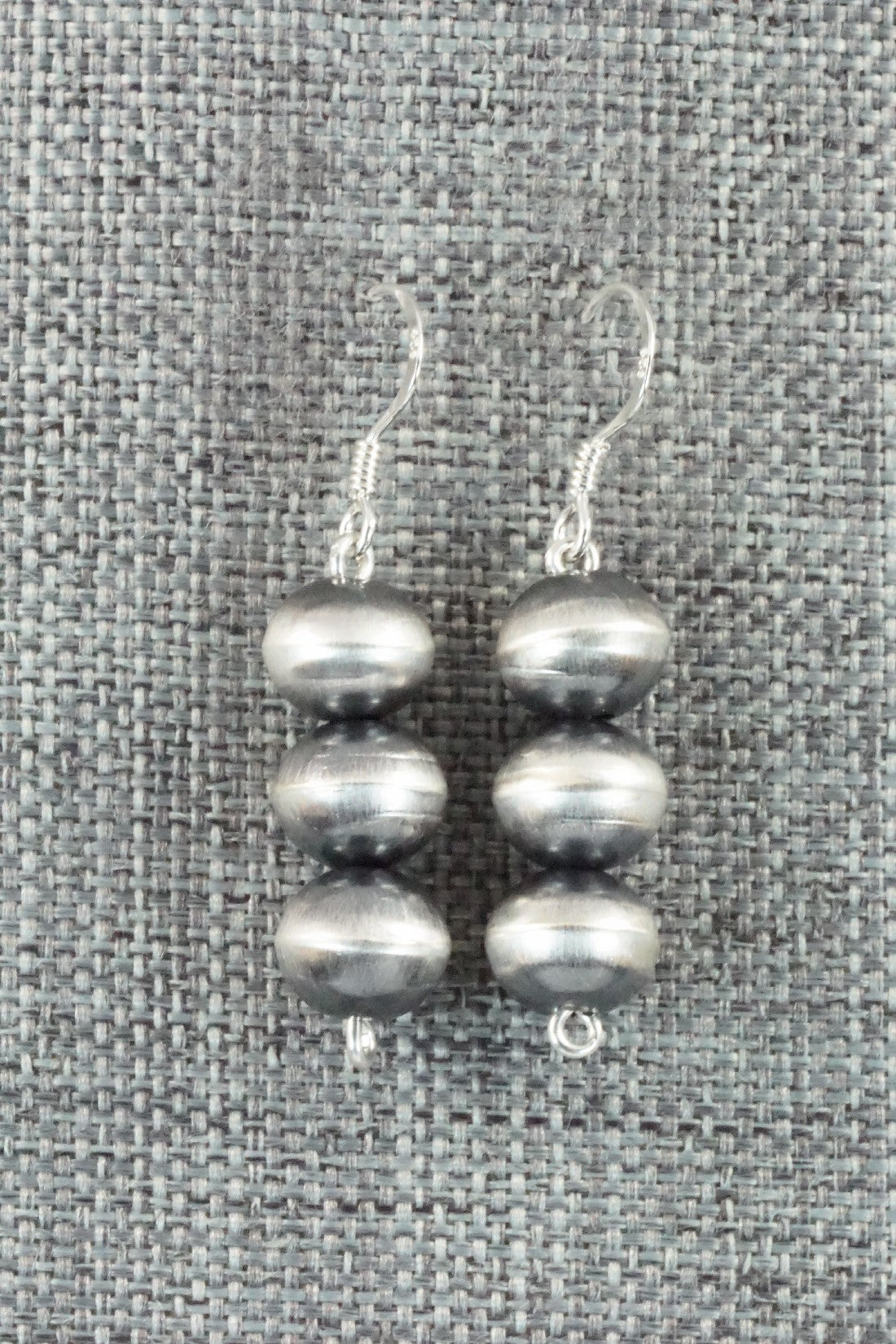 Sterling Silver Navajo Pearl Earrings - Preston Haley