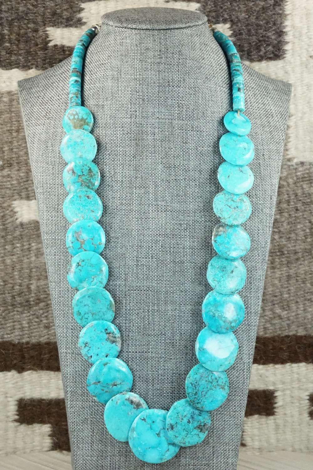 Turquoise & Sterling Silver Necklace - Joann Garcia