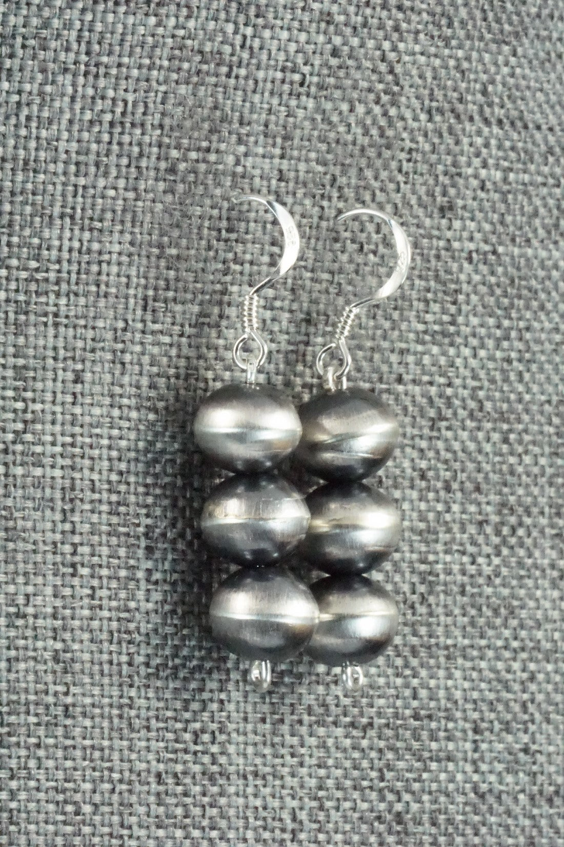 Sterling Silver Navajo Pearl Earrings - Preston Haley