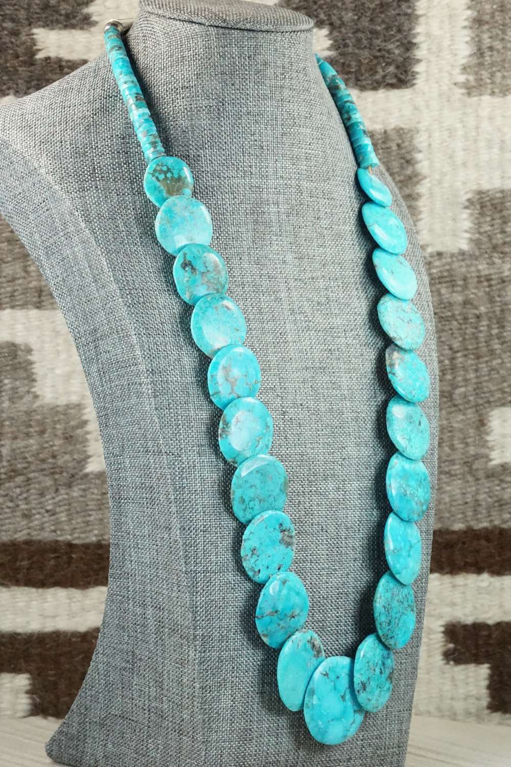 Turquoise & Sterling Silver Necklace - Joann Garcia