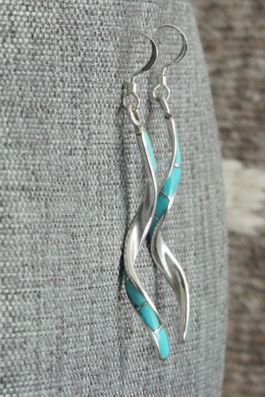 Turquoise & Sterling Silver Earrings - Ira Johnson