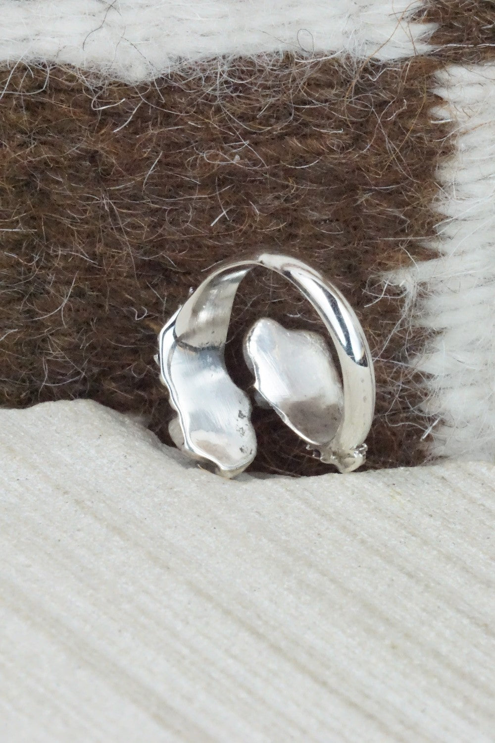 Turquoise & Sterling Silver Ring - Etta Belin - Size 6.25