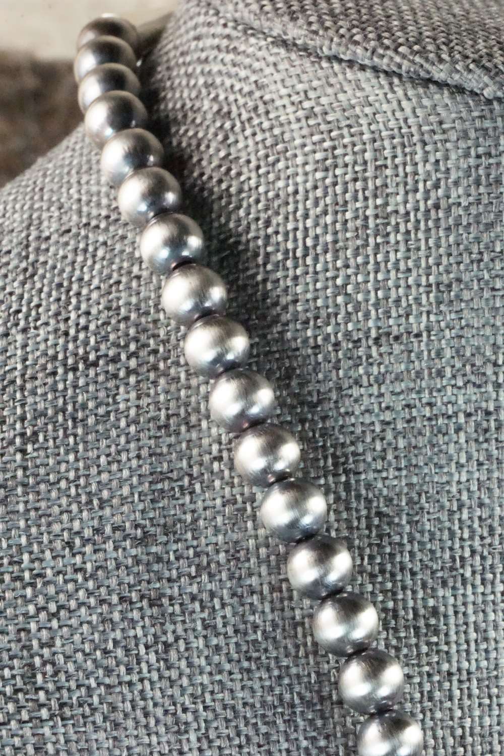 Coral & Sterling Silver Pearl Necklace - Raymond Delgarito