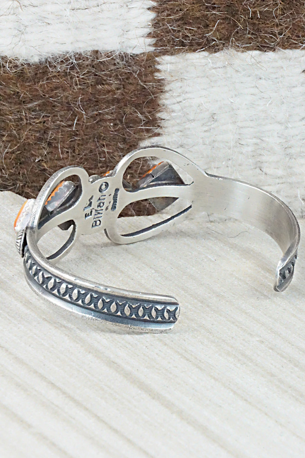 Spiny Oyster & Sterling Silver Bracelet - Eva & Linberg Billah