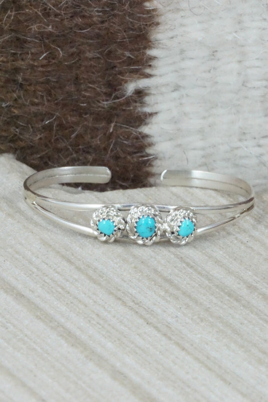 Turquoise & Sterling Silver Bracelet - Elton Cadman