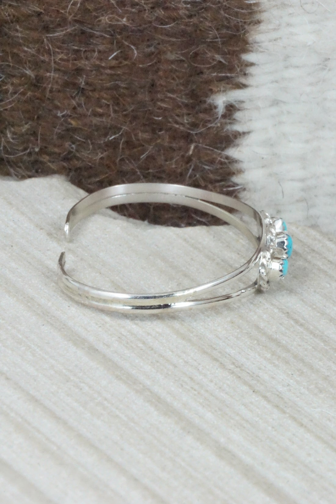 Turquoise & Sterling Silver Bracelet - Elton Cadman