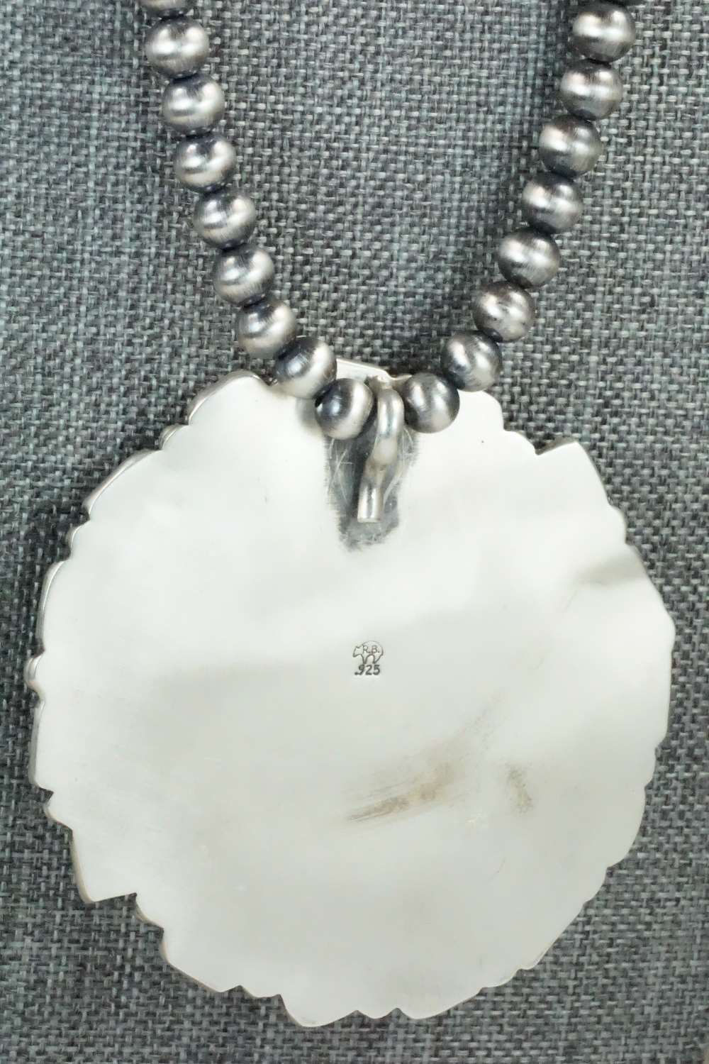 Coral & Sterling Silver Pearl Necklace - Raymond Delgarito