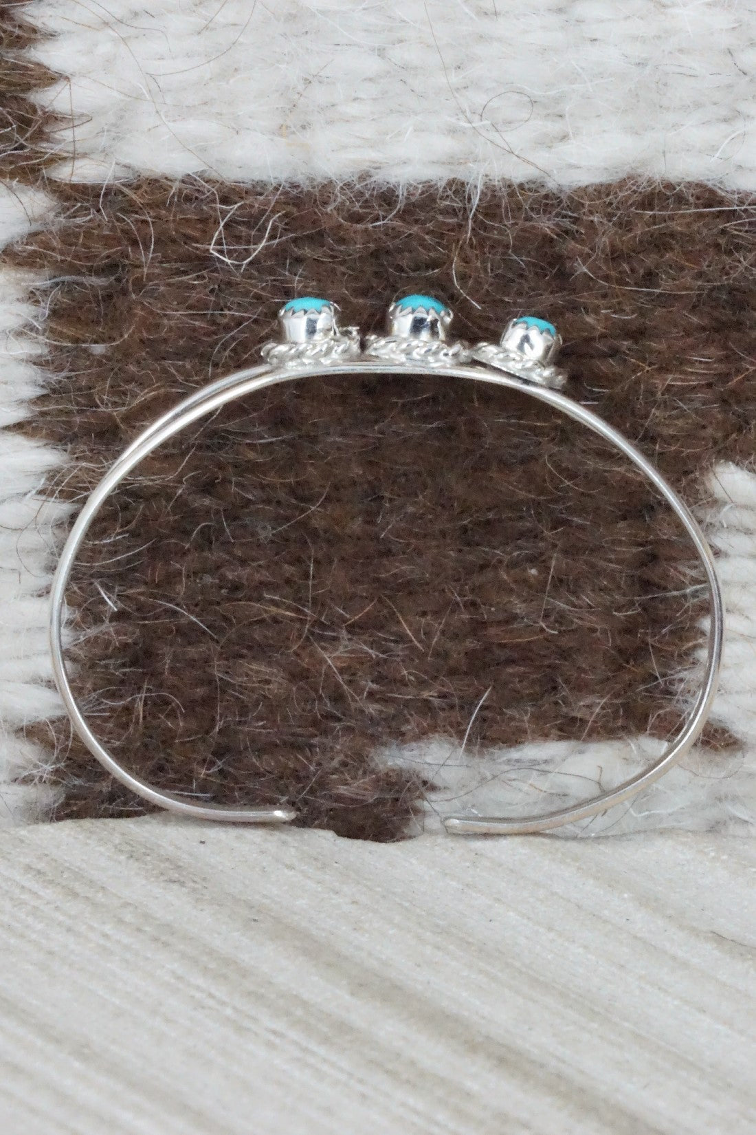 Turquoise & Sterling Silver Bracelet - Elton Cadman