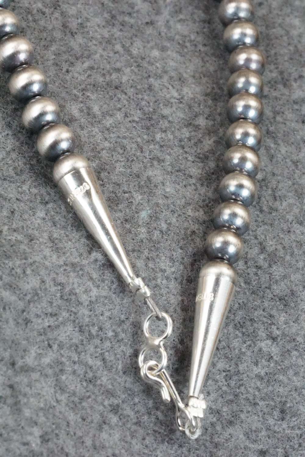 Coral & Sterling Silver Pearl Necklace - Raymond Delgarito