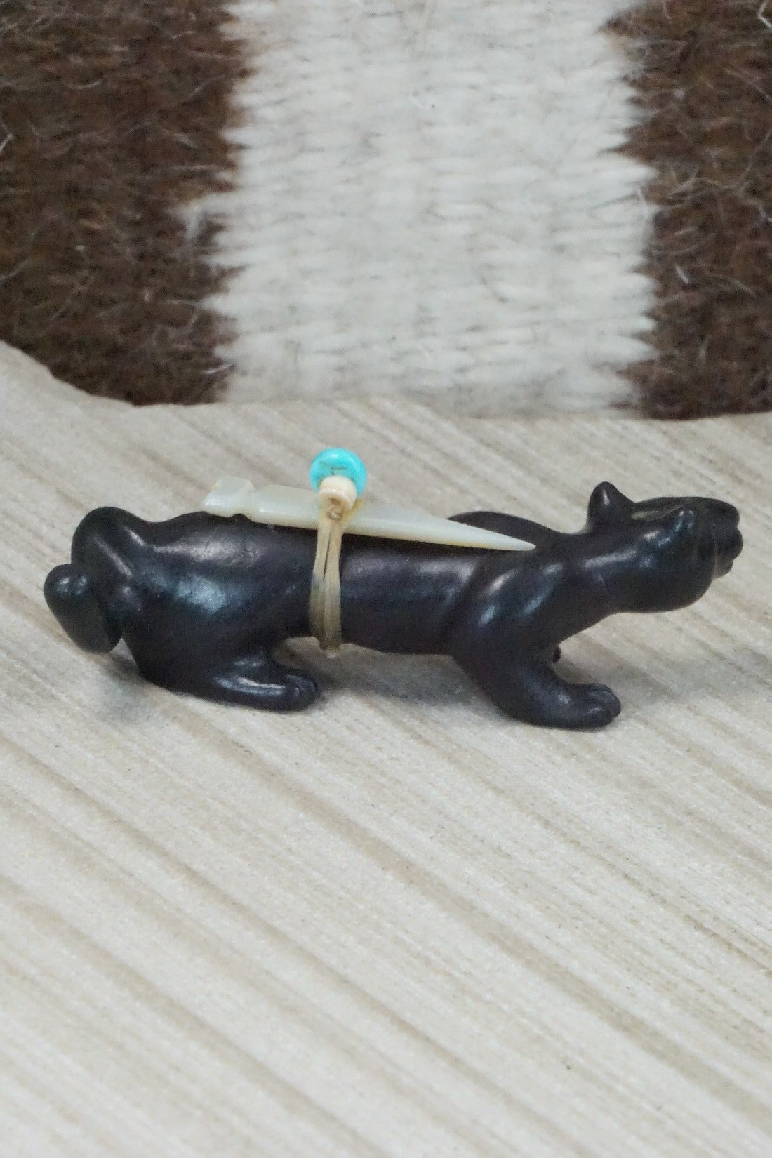 Mountain Lion Zuni Fetish Carving - Albert Eustace